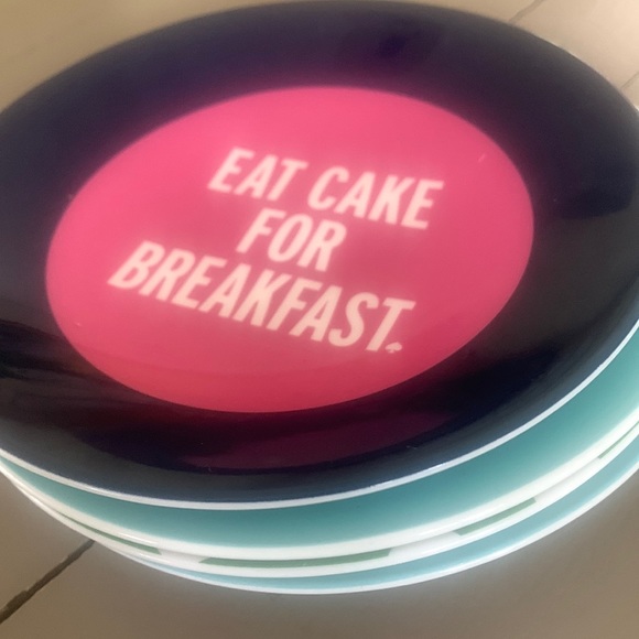 EUC Kate Spade x Lenox Plates “Say the Word” set of 4 - Picture 3 of 6